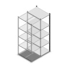 Fachbodenregal Medium Duty 2000x550x800 mm (HxBxT) 5 Ebenen anthrazit Anbauregal
