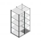 Fachbodenregal Medium Duty 2000x550x800mm (hxbxt) 5 Ebenen anthrazit Anfangsregal