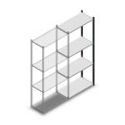 Fachbodenregal Medium Duty 2000x850x400mm (HxBxT) 4 Ebenen anthrazit Anbauregal