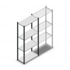 Fachbodenregal Medium Duty 2000x850x400mm (hxbxt) 4 Ebenen anthrazit Anfangsregal