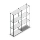 Fachbodenregal Medium Duty 2000x850x400mm (hxbxt) 4 Ebenen anthrazit Anfangsregal