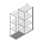 Fachbodenregal Medium Duty 2000x850x600mm (hxbxt) 4 Ebenen anthrazit Anbauregal