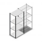 Fachbodenregal Medium Duty 2000x850x600mm (hxbxt) 4 Ebenen anthrazit Anfangsregal