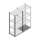 Fachbodenregal Medium Duty 2000x850x600mm (hxbxt) 4 Ebenen anthrazit Anfangsregal