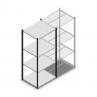 Fachbodenregal Medium Duty 2000x850x700mm (hxbxt) 4 Ebenen anthrazit Anfangsregal