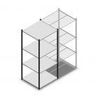 Fachbodenregal Medium Duty 2000x850x800mm (hxbxt) 4 Ebenen anthrazit Anfangsregal
