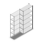 Fachbodenregal Medium Duty 2000x1000x400 mm (HxBxT) 6 Ebenen anthrazit Anbauregal