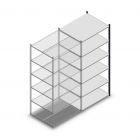 Fachbodenregal Medium Duty 2200x1000x800mm (hxbxt) 6 Ebenen anthrazit Anbauregal