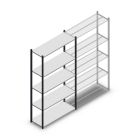 Fachbodenregal Medium Duty 2200x1150x400mm (hxbxt) 5 Ebenen anthrazit Anfangsregal