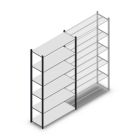 Fachbodenregal Medium Duty 2200x1150x400mm (hxbxt) 6 Ebenen anthrazit Anfangsregal