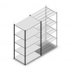 Fachbodenregal Medium Duty 2200x1150x800mm (hxbxt) 5 Ebenen anthrazit Anfangsregal