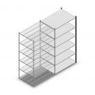 Fachbodenregal Medium Duty 2000x1150x800mm (hxbxt) 6 Ebenen anthrazit Anbauregal