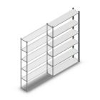 Fachbodenregal Medium Duty 2000x1300x300 mm (HxBxT) 6 Ebenen anthrazit Anbauregal