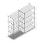 Fachbodenregal Medium Duty 2200x1300x700 mm (HxBxT) 5 Ebenen anthrazit Anbauregal