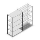 Fachbodenregal Medium Duty 2200x1300x700mm (hxbxt) 5 Ebenen anthrazit Anfangsregal