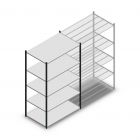 Fachbodenregal Medium Duty 2200x1300x800mm (hxbxt) 5 Ebenen anthrazit Anfangsregal