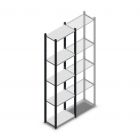 Fachbodenregal Medium Duty 2200x550x300mm (hxbxt) 5 Ebenen anthrazit Anfangsregal