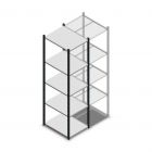 Fachbodenregal Medium Duty 2200x550x700mm (hxbxt) 5 Ebenen anthrazit Anfangsregal