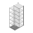 Fachbodenregal Medium Duty 2000x550x700mm (HxBxT) 6 Ebenen anthrazit Anbauregal