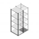 Fachbodenregal Medium Duty 2200x550x800mm (hxbxt) 5 Ebenen anthrazit Anfangsregal