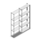 Fachbodenregal Medium Duty 2200x850x300mm (HxBxT) 5 Ebenen anthrazit Anbauregal
