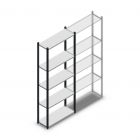 Fachbodenregal Medium Duty 2200x850x300 mm (hxbxt) 5 Ebenen anthrazit Anfangsregal