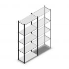 Fachbodenregal Medium Duty 2200x850x400mm (hxbxt) 5 Ebenen anthrazit Anfangsregal