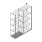 Fachbodenregal Medium Duty 2200x850x500mm (HxBxT) 5 Ebenen anthrazit Anbauregal