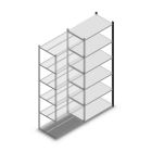 Fachbodenregal Medium Duty 2200x850x500mm (HxBxT) 6 Ebenen anthrazit Anbauregal