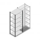 Medium Duty Fachbodenregal 2200x850x600mm (hxbxt) 6 Ebenen anthrazit Anfangsregal