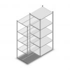 Fachbodenregal Medium Duty 2200x850x700mm (hxbxt) 5 Ebenen verzinkt Anbauregal