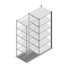 Fachbodenregal Medium Duty 2200x850x700 mm (HxBxT) 6 Ebenen anthrazit Anbauregal