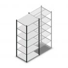 Fachbodenregal Medium Duty 2200x850x700mm (hxbxt) 6 Ebenen anthrazit Anfangsregal