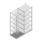 Fachbodenregal Medium Duty 2000x850x700 mm (HxBxT) 6 Ebenen verzinkt Anbauregal