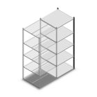 Fachbodenregal Medium Duty 2200x850x800mm (HxBxT) 5 Ebenen anthrazit Anbauregal