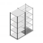 Medium Duty Fachbodenregal 2200x850x800mm (hxbxt) 5 Ebenen anthrazit Anfangsregal