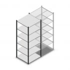 Fachbodenregal Medium Duty 2200x850x800mm (hxbxt) 6 Ebenen anthrazit Anfangsregal