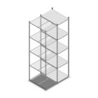 Fachbodenregal Medium Duty 2500x550x800mm (HxBxT) 5 Ebenen verzinkt Anbauregal