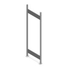 Heavy Duty Fachbodenregal Rahmen 2000x600 mm verzinkt