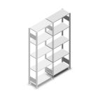Fachbodenregal Heavy Duty 2000x750x300 mm (HxBxT) 5 Ebenen 150 kg Anbauregal