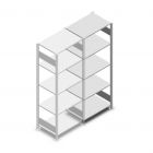 Fachbodenregal Heavy Duty 2000x750x500 mm (hxbxt) 5 Ebenen 150 kg Anbauregal