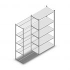 Fachbodenregal Light Duty 2000x1000x500 mm (hxbxt) 5 Ebenen Anbauregal