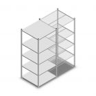 Fachbodenregal Light Duty 2000x850x800 mm (hxbxt) 5 Ebenen Anfangsregal