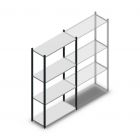 Fachbodenregal Medium Duty 2000x1000x400 mm (hxbxt) 4 Ebenen anthrazit Anfangsregal