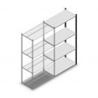 Fachbodenregal Medium Duty 2000x1000x500 mm (hxbxt) 4 Ebenen anthrazit Anbauregal