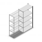 Fachbodenregal Medium Duty 2000x1000x500 mm (hxbxt) 5 Ebenen anthrazit Anbauregal