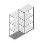 Fachbodenregal Medium Duty 2000x1000x600 mm (HxBxT) 4 Ebenen anthrazit Anbauregal