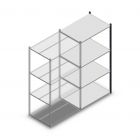 Fachbodenregal Medium Duty 2000x1000x700 mm (hxbxt) 4 Ebenen anthrazit Anbauregal