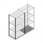 Fachbodenregal Medium Duty 2000x1000x700 mm (hxbxt) 4 Ebenen anthrazit Anfangsregal