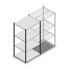 Medium Duty Fachbodenregal 2000x1000x800 mm (hxbxt) 4 Ebenen anthrazit Anfangsregal